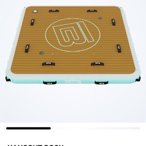 BOTE Floating Dock in Brown and Mint